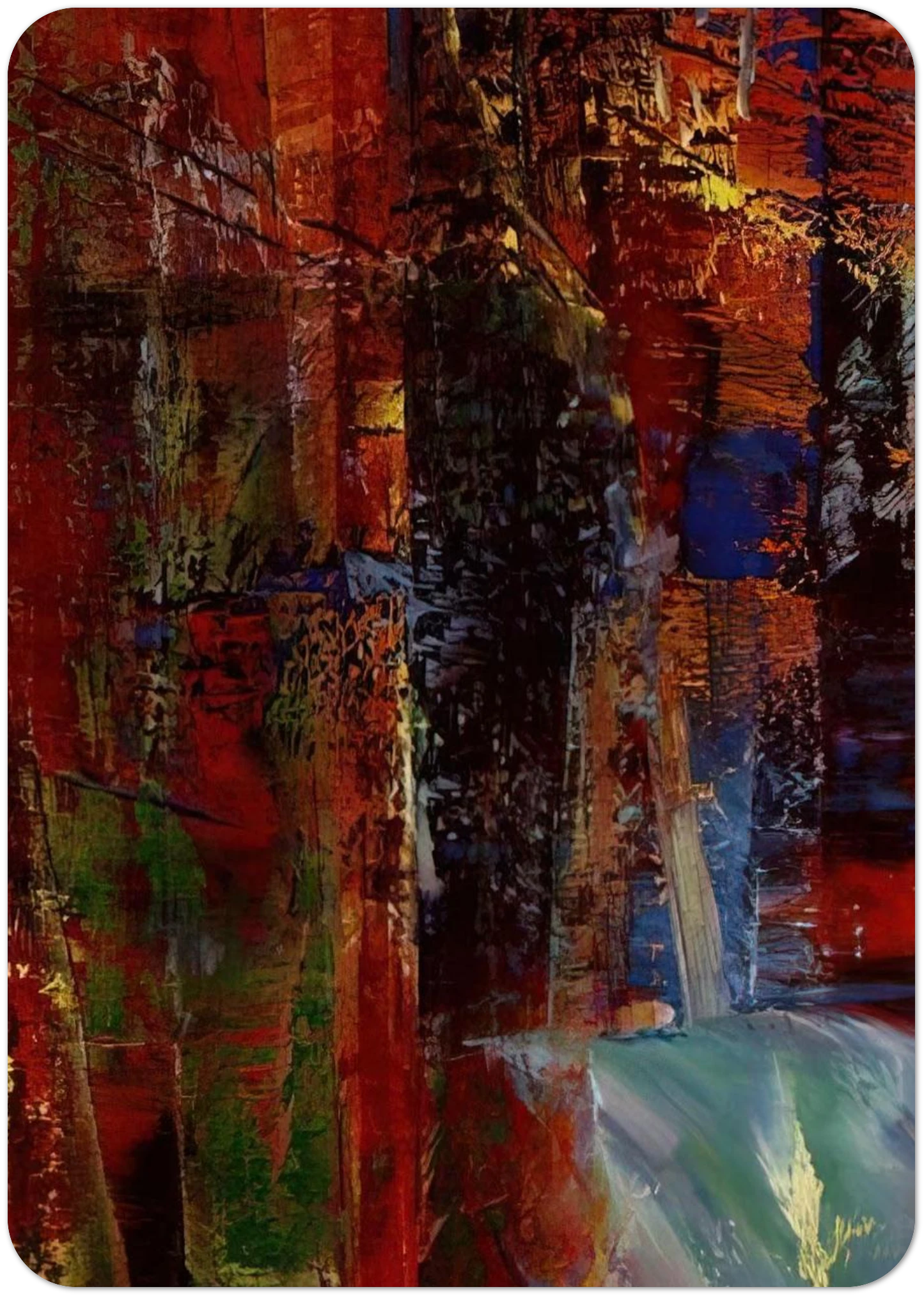 DARK By Gerhard Richter Pack of 10 Post Cards | Gerhard Richter Post Cards | A6 (10.5 x 14.8 cm) - 4.1 x 5.8 inches