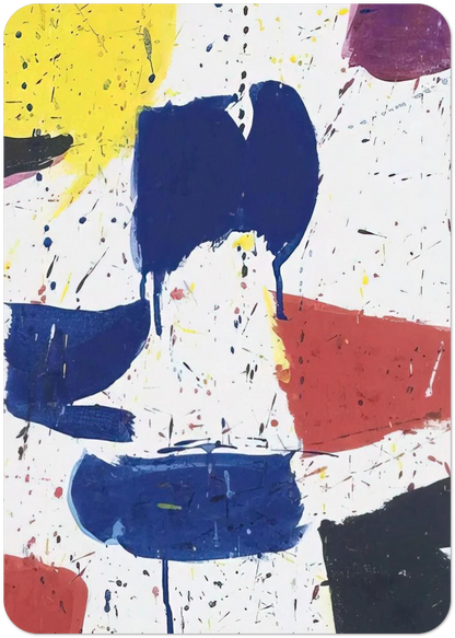 Emblem 8  1 By Sam Francis Pack of 10 Post Cards | Sam Francis Post Cards | A6 (10.5 x 14.8 cm) - 4.1 x 5.8 inches