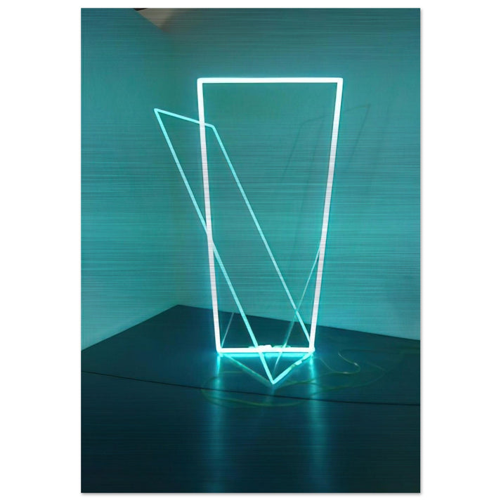 Néon dans l’espace - 1963 - Francois Morellet Brushed Aluminum Print - 70x100 cm / 28x40 inches | Francois Morellet Aluminum Print | Francois Morellet Prints