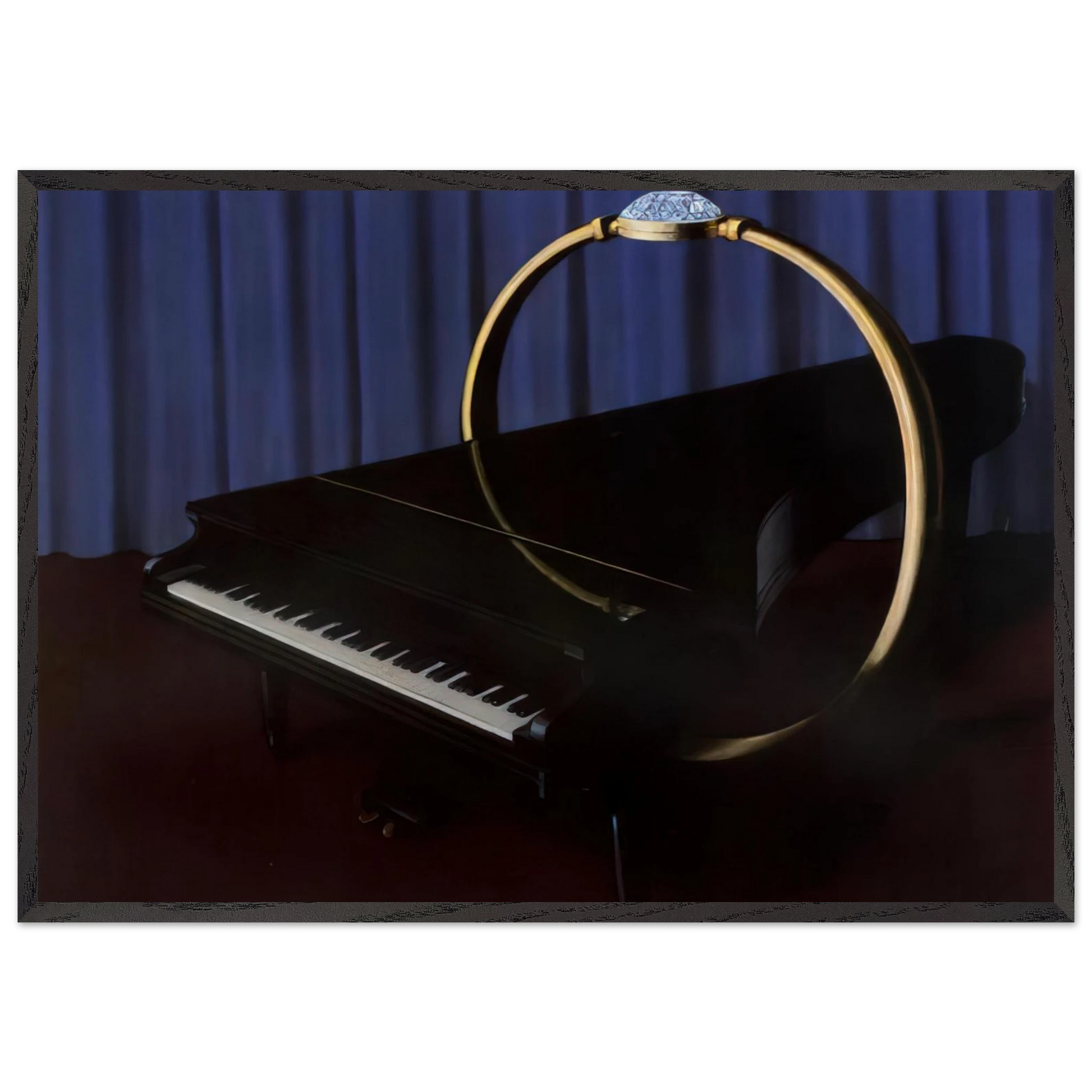 THE HAPPY HAND 1953 - Rene Magritte Framed Art Print – Black Wooden Frame - Default Title - -Framed Art Print