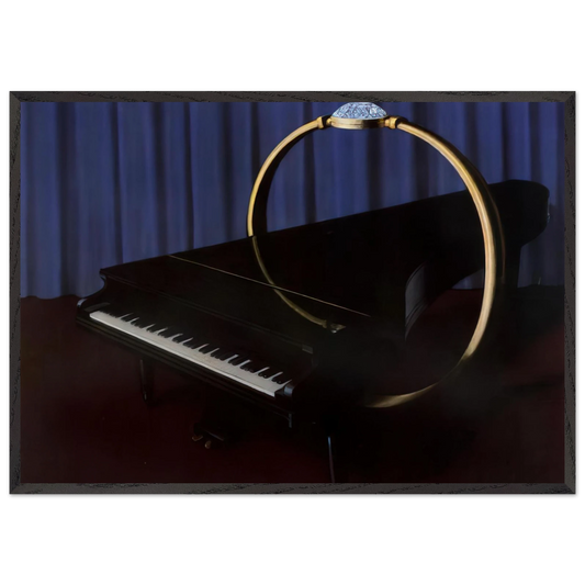 THE HAPPY HAND 1953 - Rene Magritte 70x100 cm / 28x40 inches Framed Art Print – Black Wooden Frame