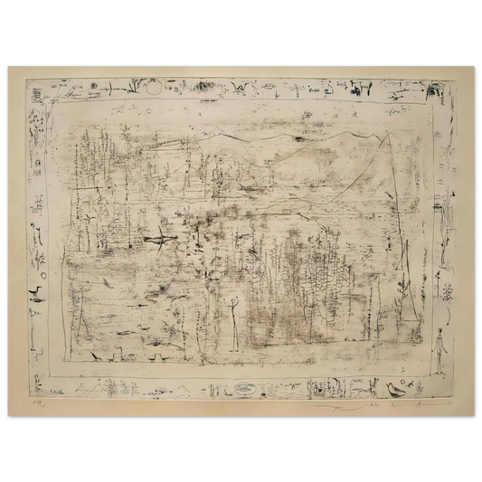 Zao Wou-Ki - FLORA AND FAUNA 1951 Fine Art Poster - Default Title