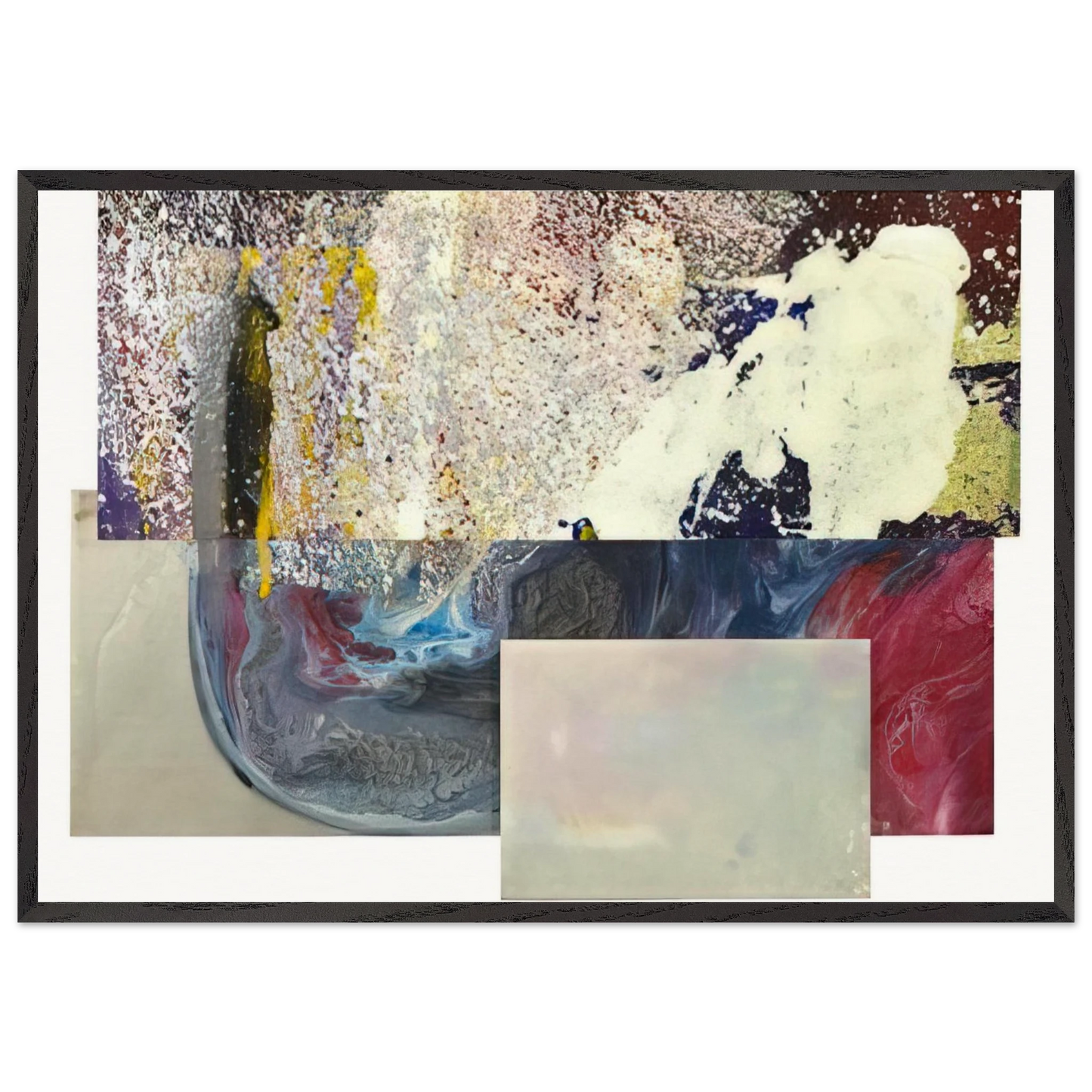 Newly Little - Sam Gilliam Framed Art Print – Black Wooden Frame - Default Title - -Framed Art Print