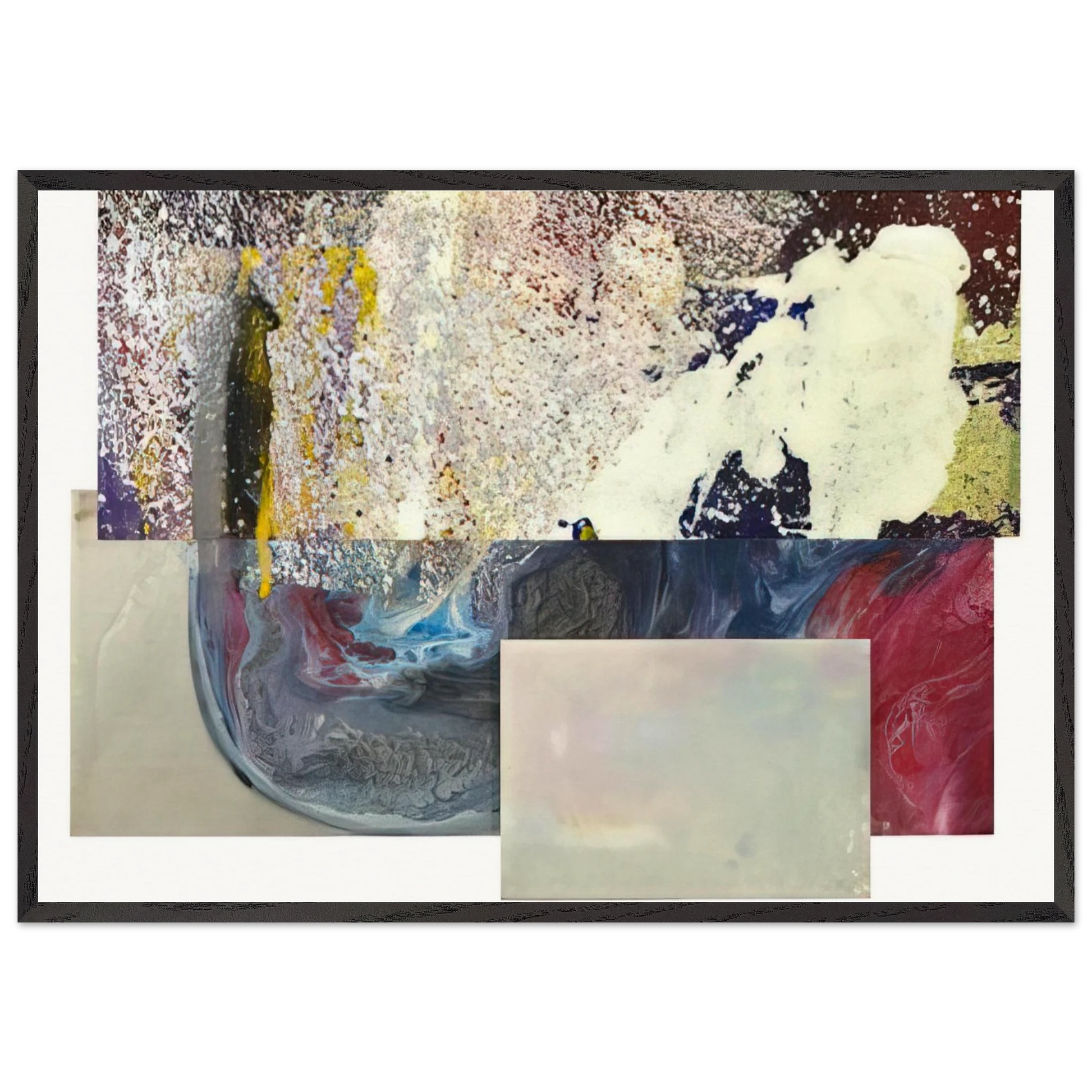 Newly Little - Sam Gilliam Framed Art Print – Black Wooden Frame - Default Title - -Framed Art Print