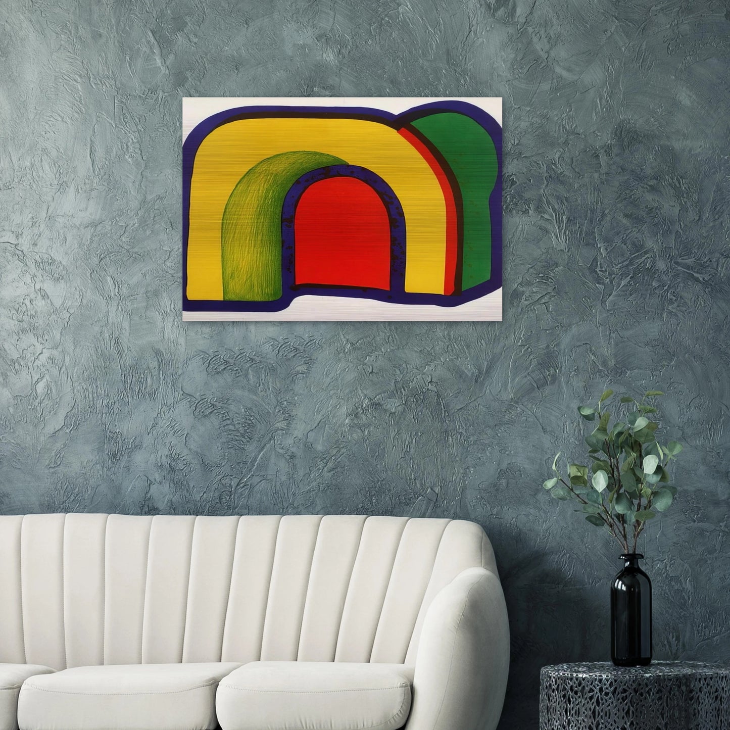 Arch - 1971 - Howard Hodgkin Brushed Aluminum Print - 70x100 cm / 28x40 inches | Howard Hodgkin Aluminum Print | Howard Hodgkin Prints