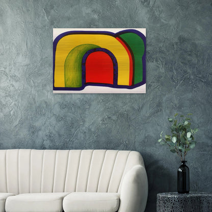 Arch - 1971 - Howard Hodgkin Brushed Aluminum Print - 70x100 cm / 28x40 inches | Howard Hodgkin Aluminum Print | Howard Hodgkin Prints