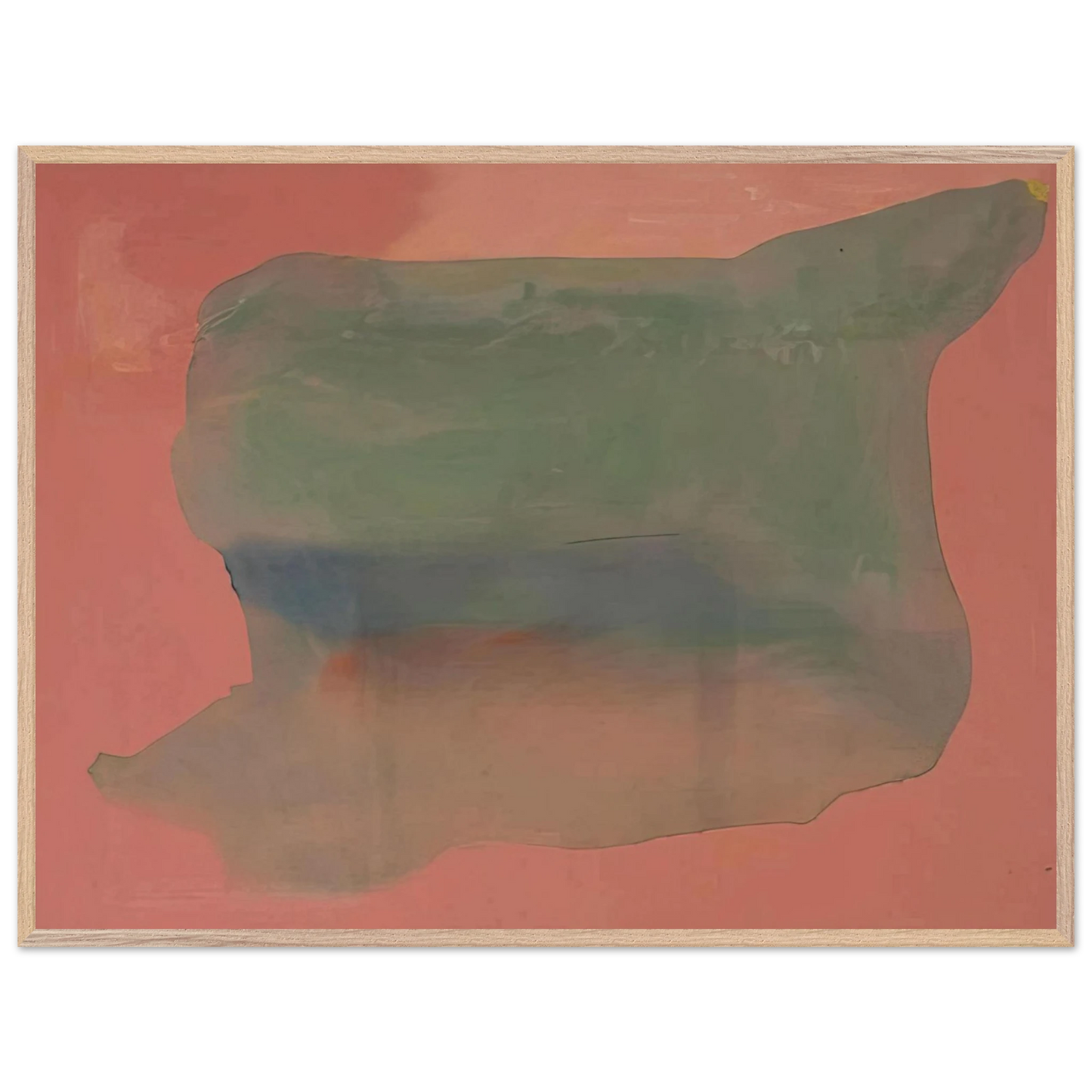 Helen Frankenthaler - Yearning - 1973 Wall art - 20x25 cm / 8x10 inches - Premium Wooden Framed Poster With Fine Art Paper - Black frame