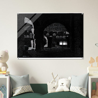 NOCTURNAL ROME COLOSSEUM - MC Escher Acrylic Print - 70x100 cm / 28x40″ inches | MC Escher Wall Art | MC Escher Prints