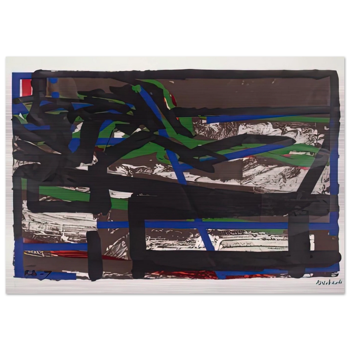 RECLINING FIGURE II - Frank Auerbach Brushed Aluminum Print - 70x100 cm / 28x40 inches | Frank Auerbach Aluminum Print | Frank Auerbach Prints