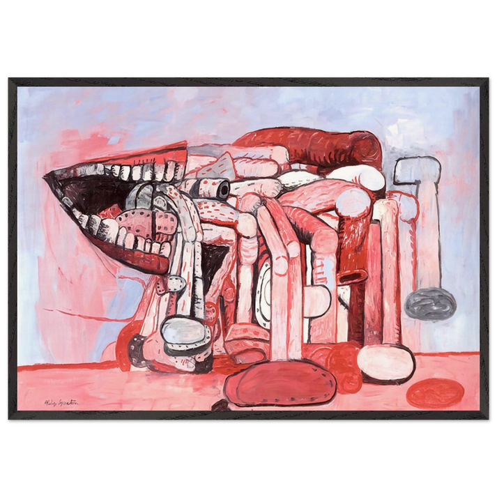 PAINTER S FORMS NO 2 1978 - Philip Guston 70x100 cm / 28x40 inches Framed Art Print – Black Wooden Frame