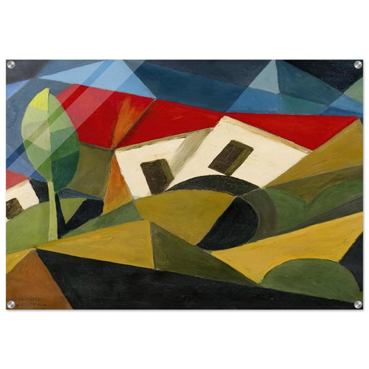 LANDSCAPE 1918 - Enrico Prampolini Acrylic Print - 70x100 cm / 28x40″ inches