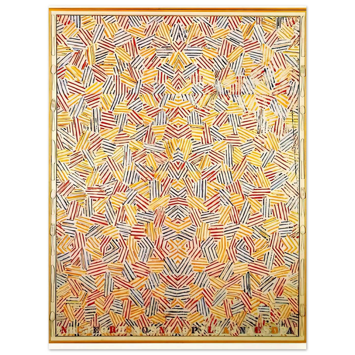 Jasper Johns - DANCERS ON A PLANE Fine Art Poster - Default Title