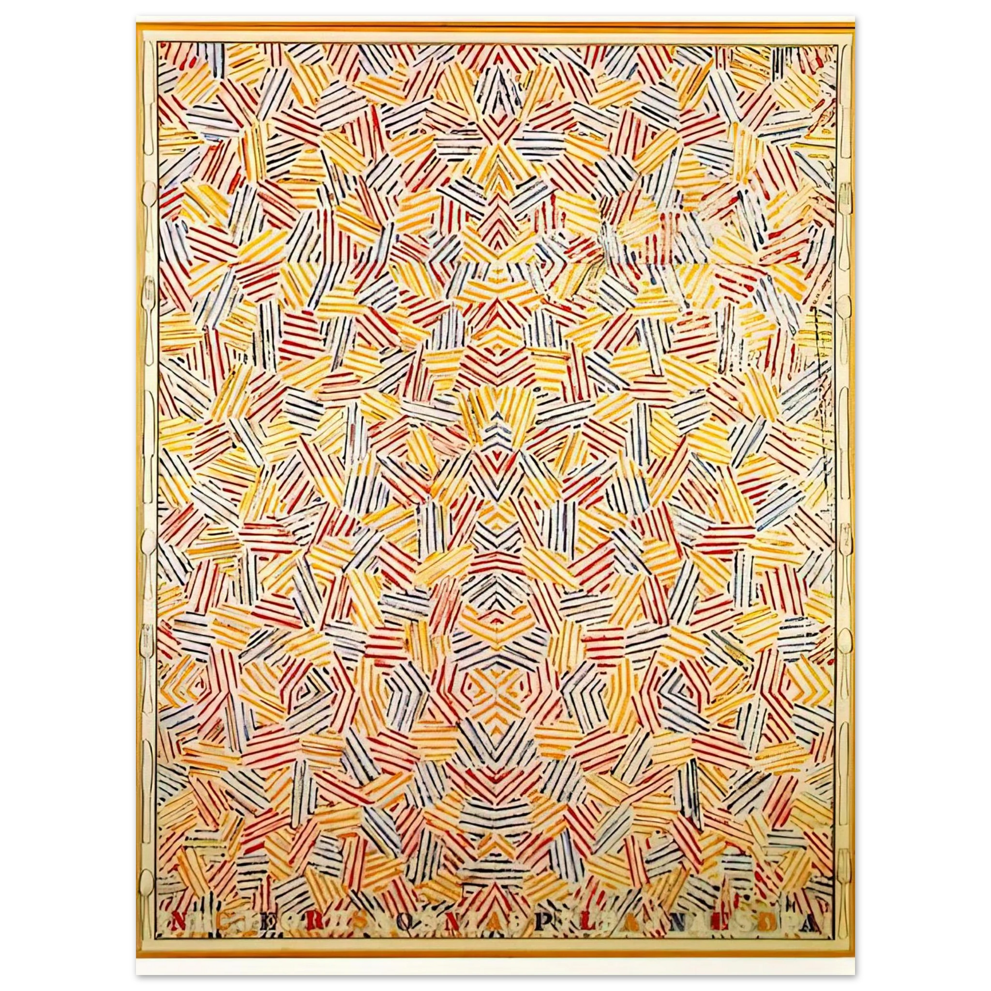 Jasper Johns - DANCERS ON A PLANE Fine Art Poster - Default Title