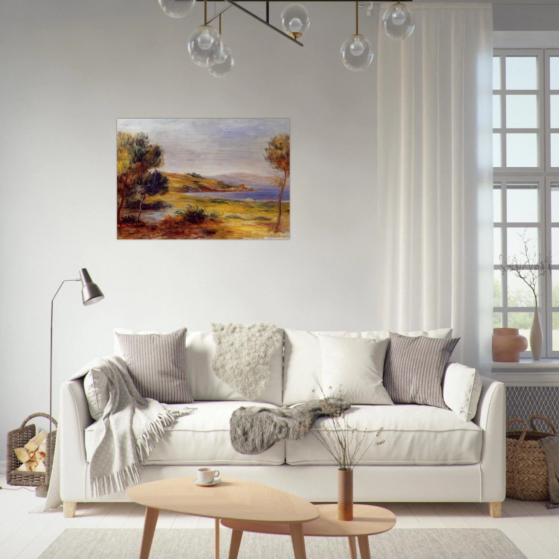 The Bay - Pierre-Auguste Renoir Brushed Aluminum Print - 70x100 cm / 28x40 inches | Pierre-Auguste Renoir Aluminum Print | Pierre-Auguste Renoir Prints