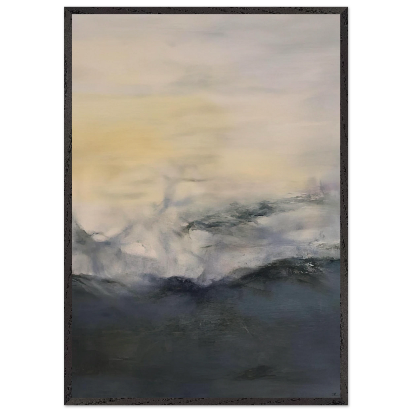 15 11 2001 2001 - Zao Wou-Ki Framed Art Print – Black Wooden Frame - Default Title - -Framed Art Print