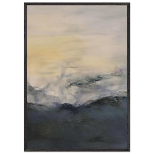 15 11 2001 2001 - Zao Wou-Ki Framed Art Print – Black Wooden Frame - Default Title - -Framed Art Print