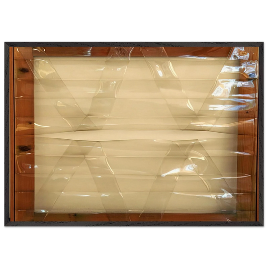 Trasparente - 1977 - Carla Accardi Framed Art Print – Black Wooden Frame - Default Title - -Framed Art Print