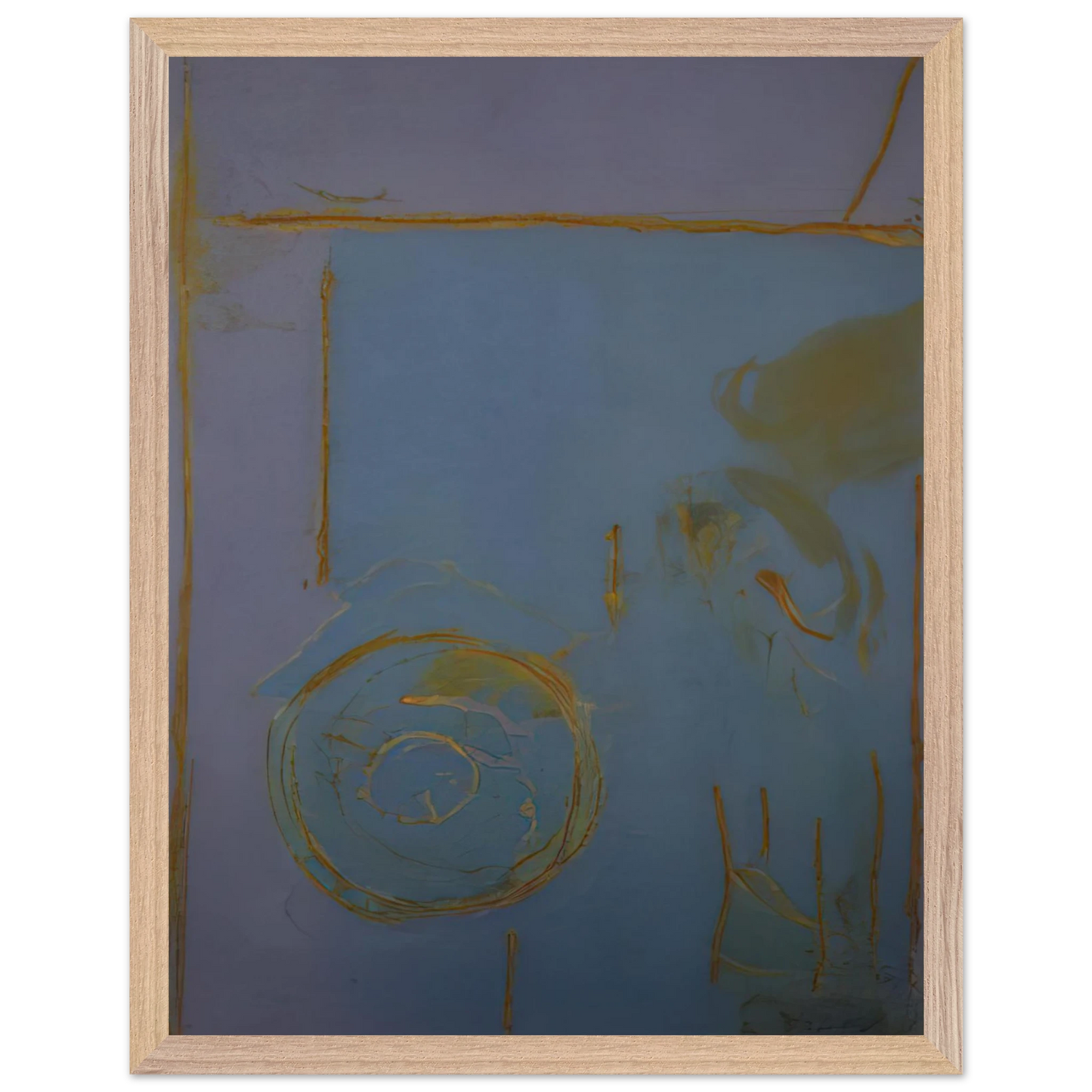 Helen Frankenthaler - Guadalupe - 1989 Wall art - 60x80 cm / 24x32 Inches - Premium Wooden Framed Poster With Fine Art Paper - Black frame