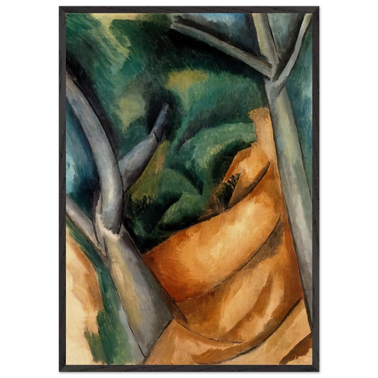 TREES AT ESTAQUE 1908 - Raoul Dufy Framed Art Print – Black Wooden Frame - Default Title - -Framed Art Print