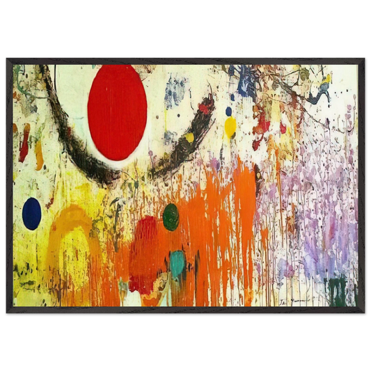 UNTITLED 1972 N2 - Taro Yamamoto Framed Art Print – Black Wooden Frame - Default Title - -Framed Art Print