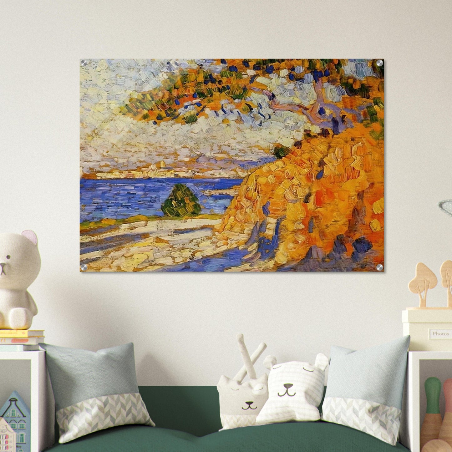 MIDI LANDSCAPE - Theo van Rysselberghe Acrylic Print - 70x100 cm / 28x40″ inches | Theo van Rysselberghe Wall Art | Theo van Rysselberghe Prints