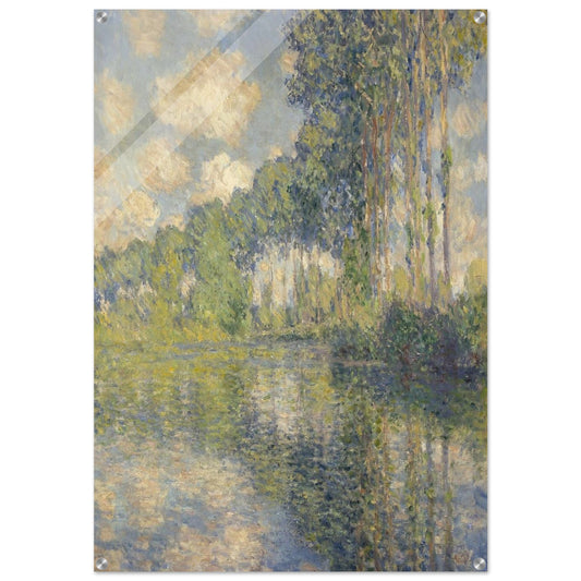 Poplars on the Epte - claude monet Acrylic Print - 70x100 cm / 28x40″ inches
