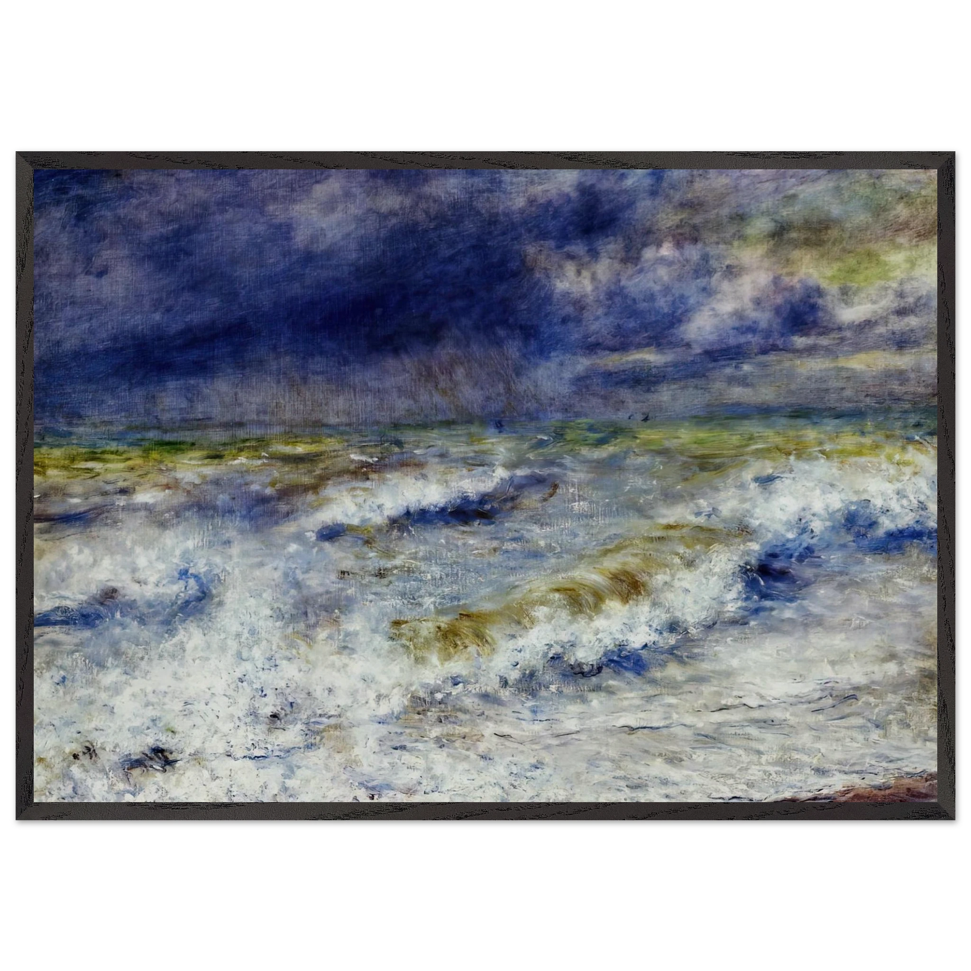 Seascape N5 - Pierre-Auguste Renoir Framed Art Print – Black Wooden Frame - Default Title - -Framed Art Print