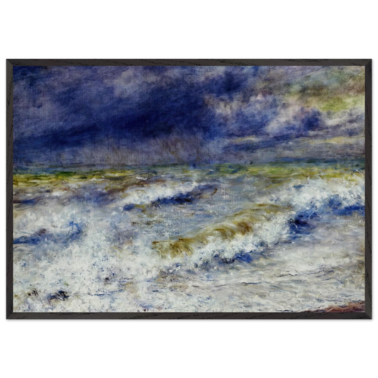 Seascape N5 - Pierre-Auguste Renoir Framed Art Print – Black Wooden Frame - Default Title - -Framed Art Print
