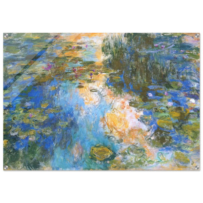 The Water Lily Pond X - claude monet Acrylic Print - 70x100 cm / 28x40″ inches