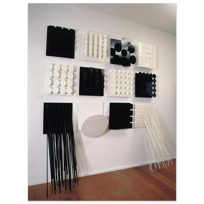 Lygia Pape - Amazonia Black and white - Neo-Concretism  75x100 cm / 30x40inches Fine Art Poster