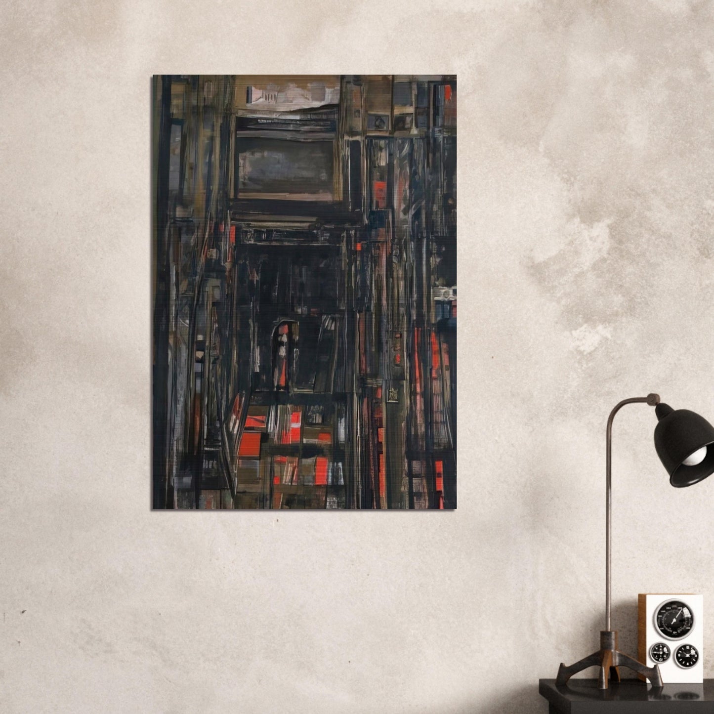 Le theatre PIrandello - 1976 - Maria Helena Vieira da Silva Brushed Aluminum Print - 70x100 cm / 28x40 inches | Maria Helena Vieira da Silva Aluminum Print | Maria Helena Vieira da Silva Prints