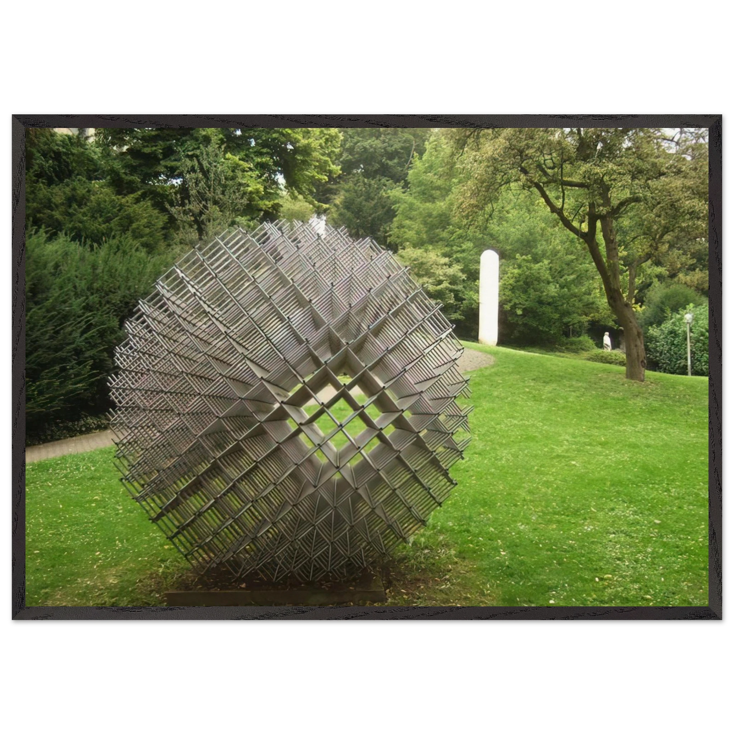 Sphere - Matter - 1962 - Francois Morellet Framed Art Print – Black Wooden Frame - Default Title - -Framed Art Print