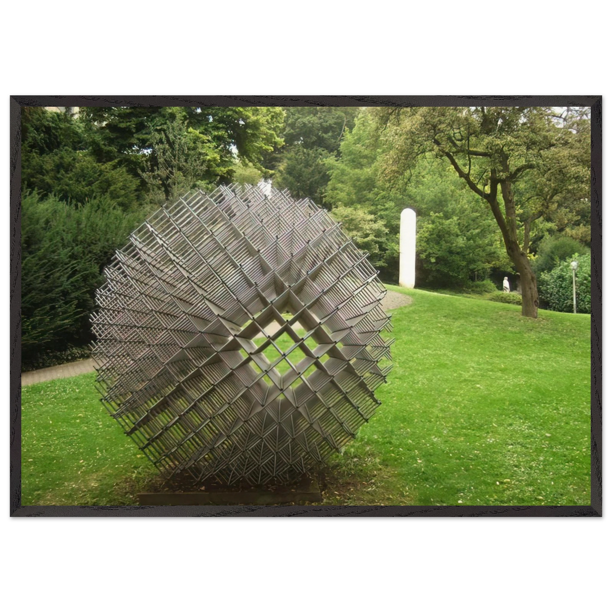 Sphere - Matter - 1962 - Francois Morellet Framed Art Print – Black Wooden Frame - Default Title - -Framed Art Print