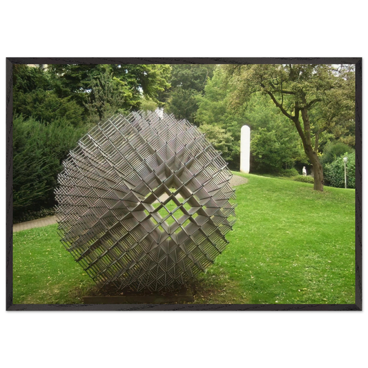 Sphere - Matter - 1962 - Francois Morellet Framed Art Print – Black Wooden Frame - Default Title - -Framed Art Print