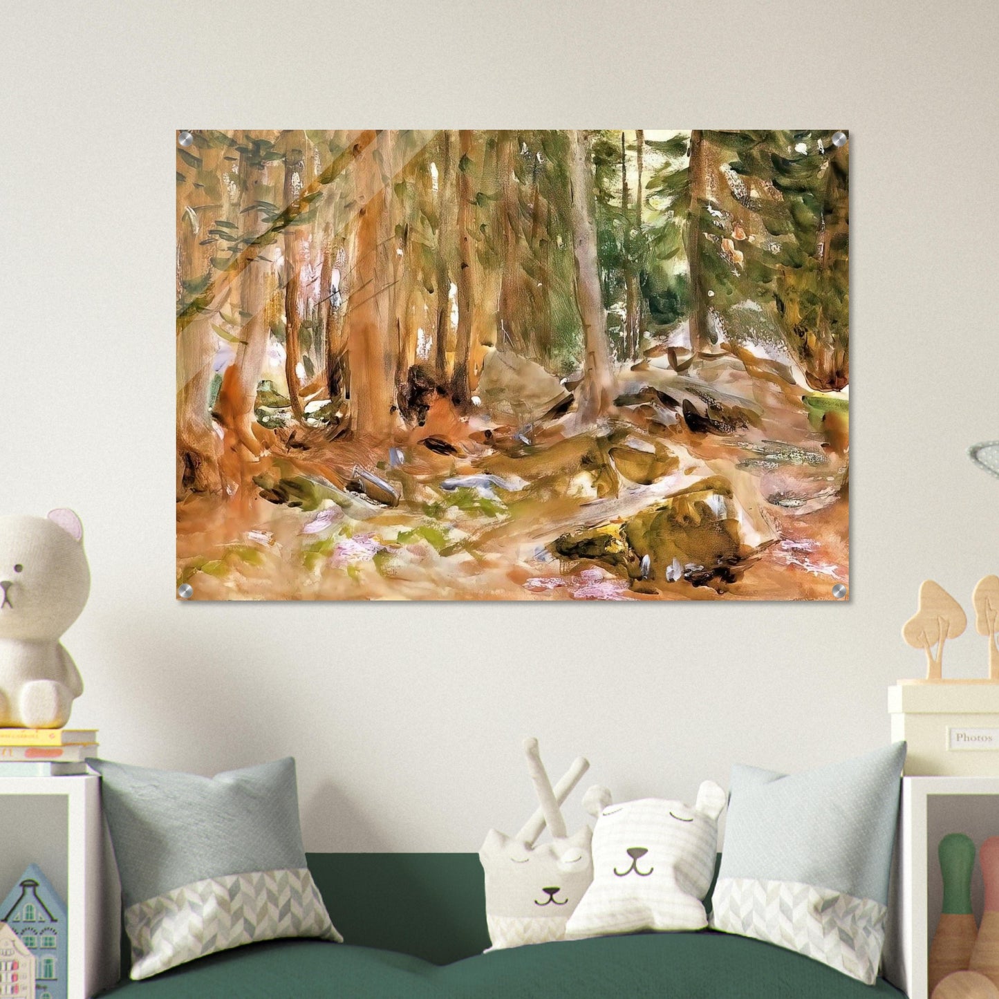 Pine Forest - John Singer Sargent Acrylic Print - 70x100 cm / 28x40″ inches