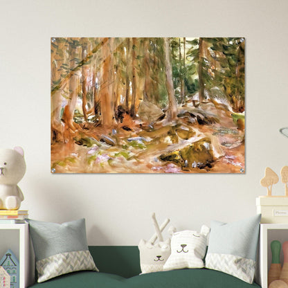 Pine Forest - John Singer Sargent Acrylic Print - 70x100 cm / 28x40″ inches
