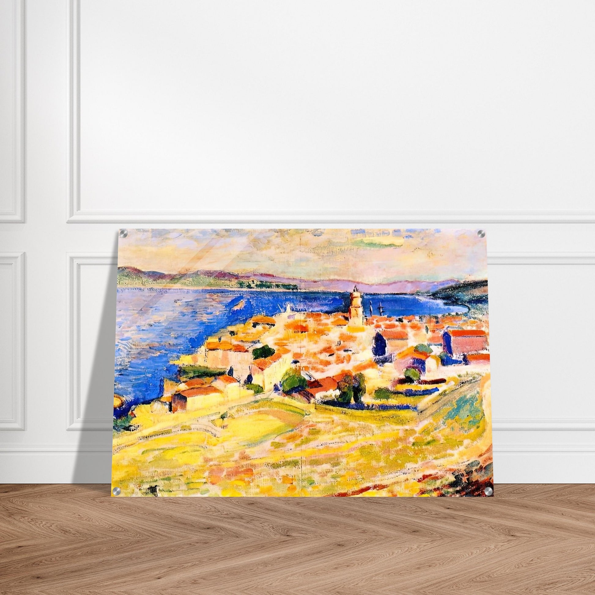 VIEW OF SAINT TROPEZ 1904 - Henri Matisse Acrylic Print - 70x100 cm / 28x40″ inches | Henri Matisse Wall Art | Henri Matisse Prints