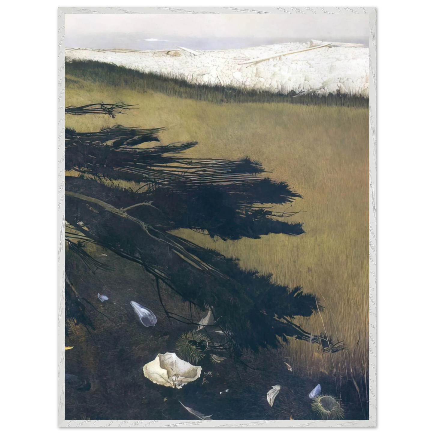 Andrew Wyeth - NOT DETECTED 47 Wall Art - 60x80 cm / 24x32 inches - Premium Wooden Framed Poster With Fine Art Paper - Wood frame