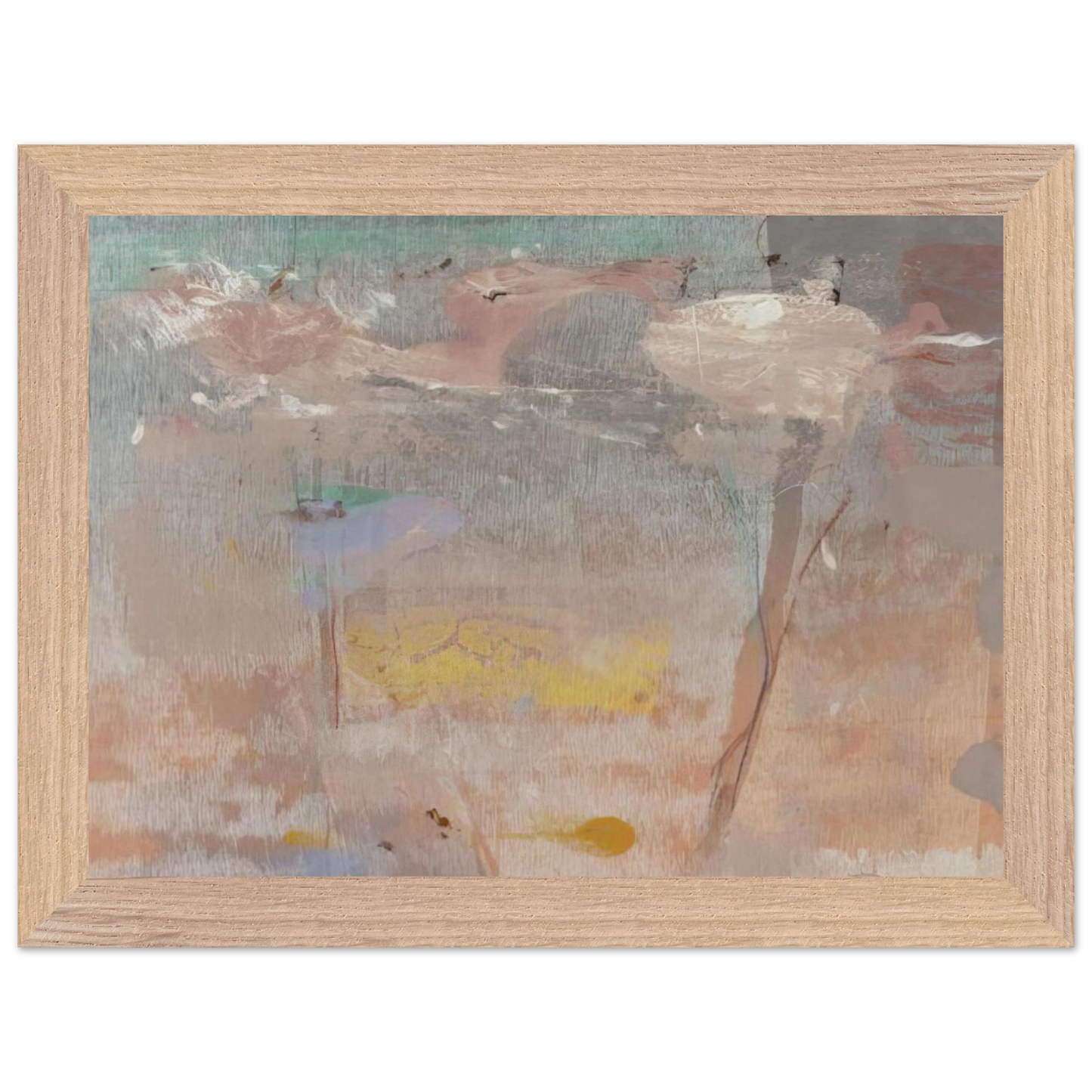 Helen Frankenthaler - Monotype I - 1981 Wall art - A3 (29.7 x 42  cm) - Premium Wooden Framed Poster With Fine Art Paper - White frame