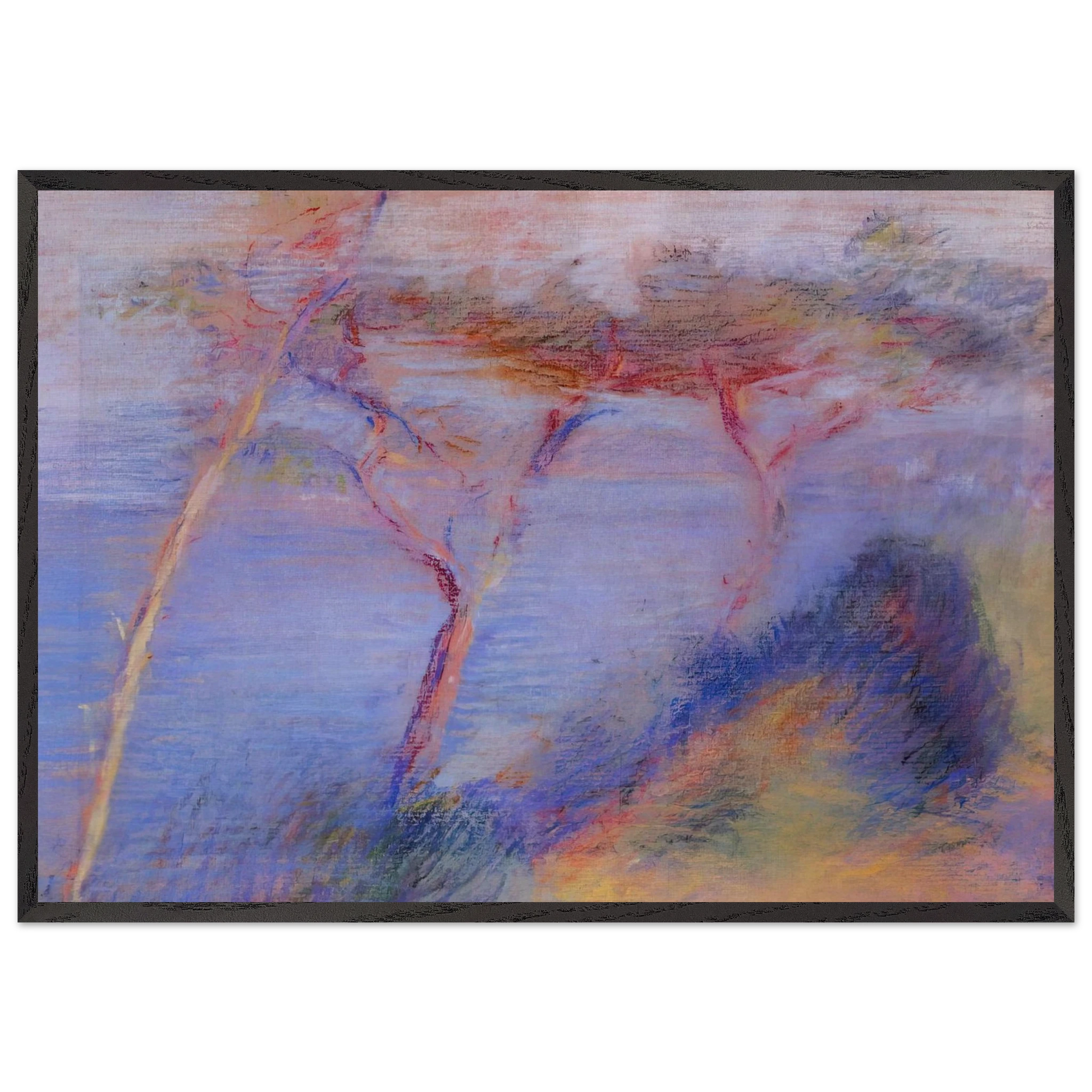 LANDSCAPE N6 - Henri-Edmond Cross Framed Art Print – Black Wooden Frame - Default Title - -Framed Art Print