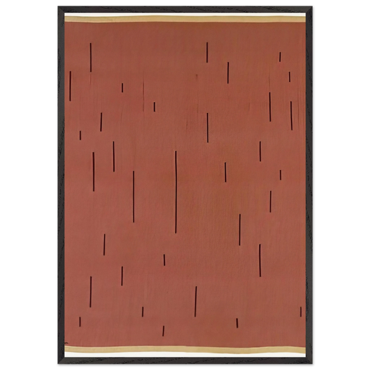 WITH VERTICALS 1946 - Anni Albers Framed Art Print – Black Wooden Frame - Default Title - -Framed Art Print