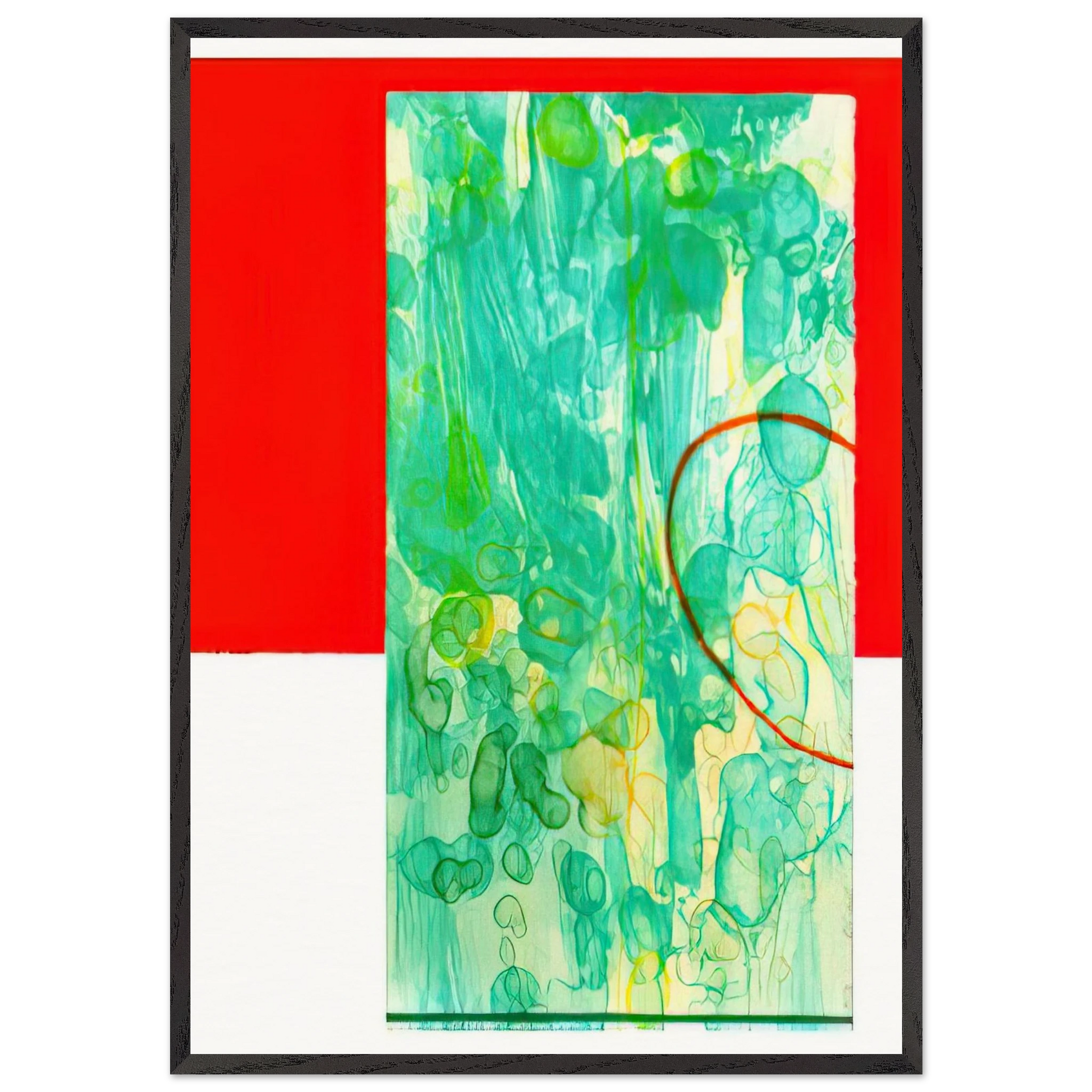 Bluest - Sam Gilliam Framed Art Print – Black Wooden Frame - Default Title - -Framed Art Print