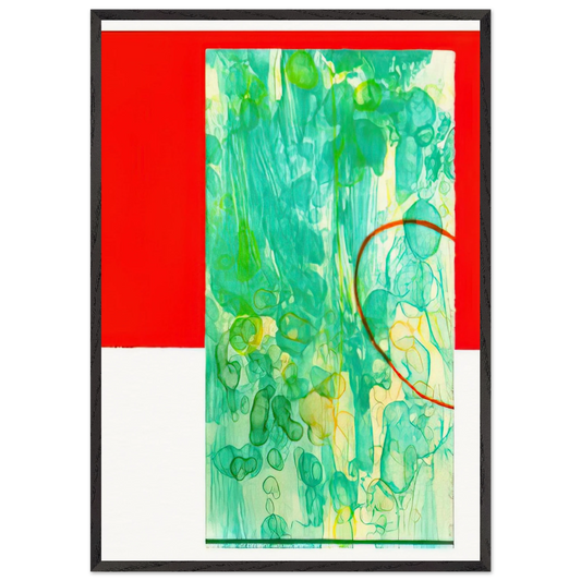 Bluest - Sam Gilliam Framed Art Print – Black Wooden Frame - Default Title - -Framed Art Print