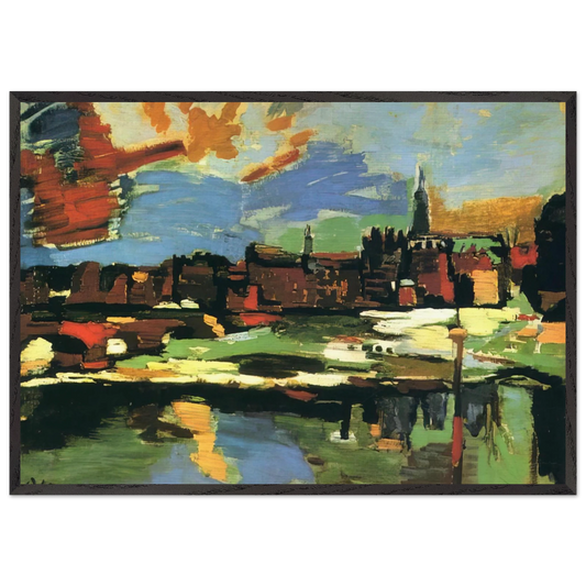 NOTDETECTED235833 - OSKAR KOKOSCHKA Framed Art Print – Black Wooden Frame - Default Title - -Framed Art Print