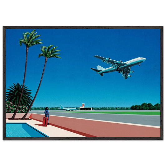 Finest B-R-E-E-Z-E Takeoff - Hiroshi Nagai Framed Art Print – Black Wooden Frame - Default Title - -Framed Art Print