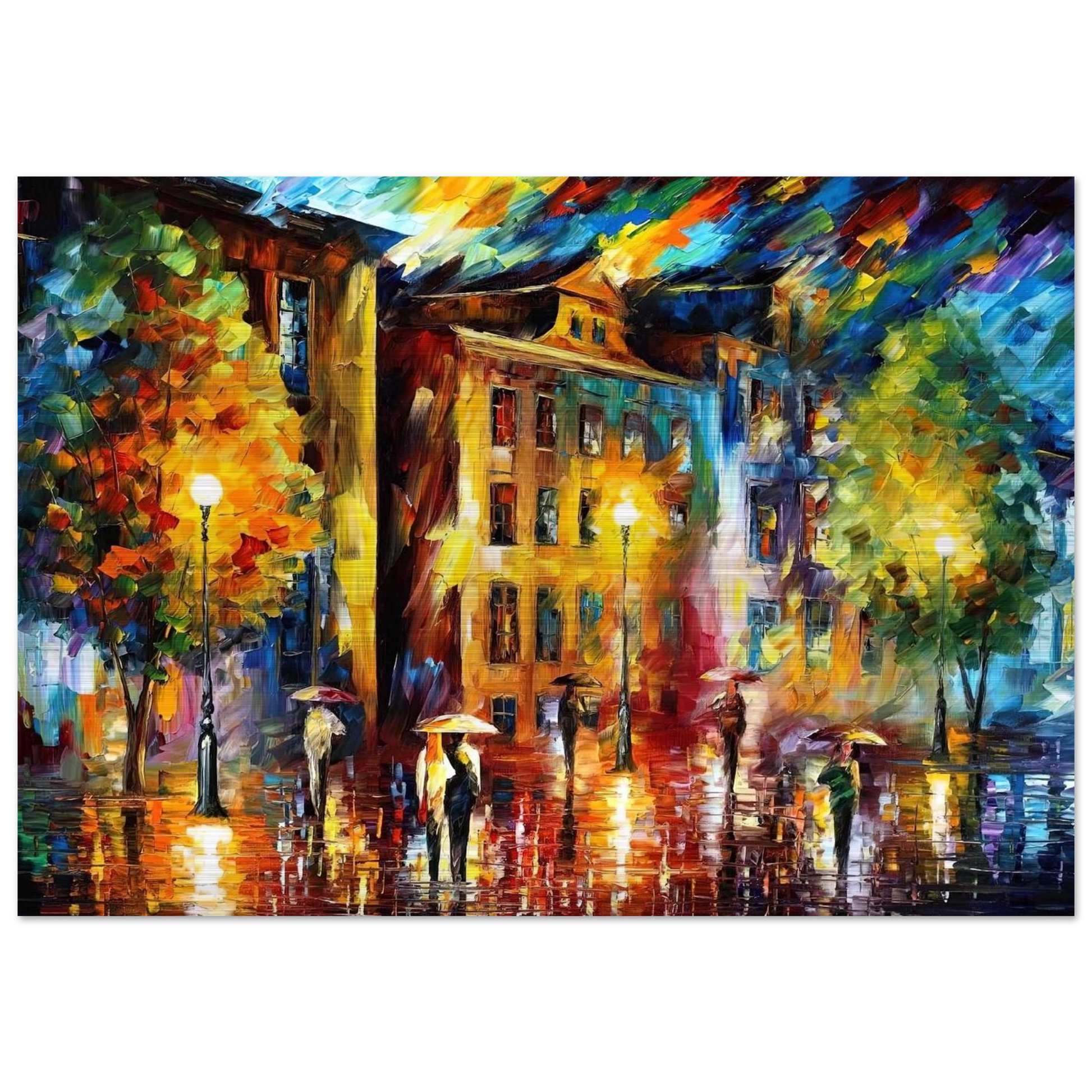 Leonid Afremov - Leonid Afremov Brushed Aluminum Print - 70x100 cm / 28x40 inches | Leonid Afremov Aluminum Print | Leonid Afremov Prints