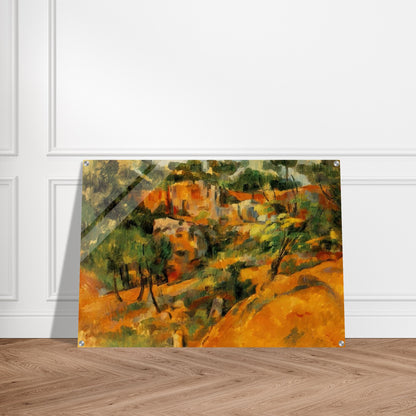 Corner of Quarry - Paul Cézanne Acrylic Print - 70x100 cm / 28x40″ inches | Paul Cézanne Wall Art | Paul Cézanne Prints
