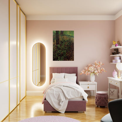 Undergrowth - Vincent van Gogh Brushed Aluminum Print - 70x100 cm / 28x40 inches | Vincent van Gogh Aluminum Print | Vincent van Gogh Prints