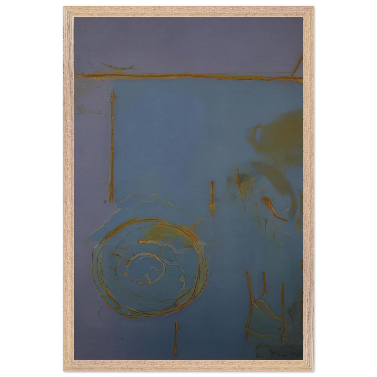 Helen Frankenthaler - Guadalupe - 1989 Wall art - 30x45 cm / 12x18 Inches - Premium Wooden Framed Poster With Fine Art Paper - Black frame