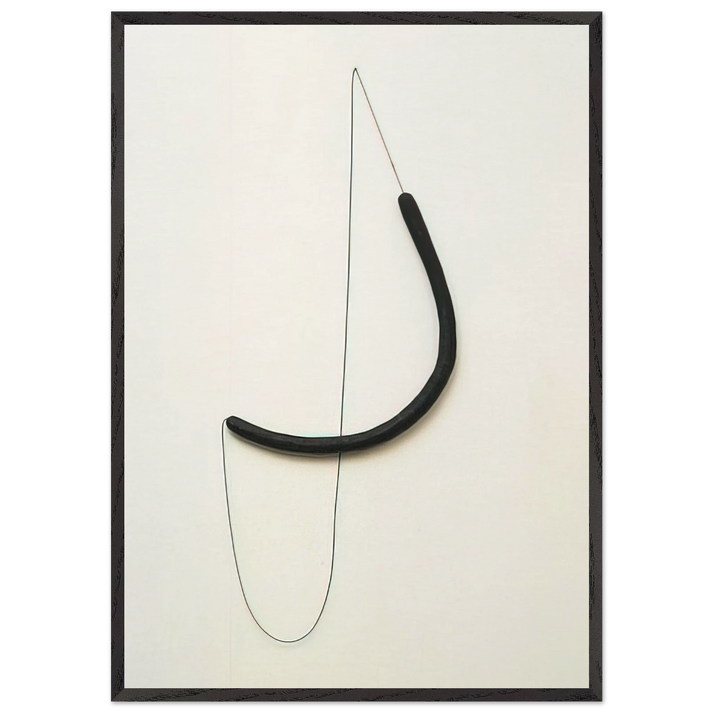 UNTITLED 1966 1 N2 - Eva Hesse 70x100 cm / 28x40 inches Framed Art Print – Black Wooden Frame